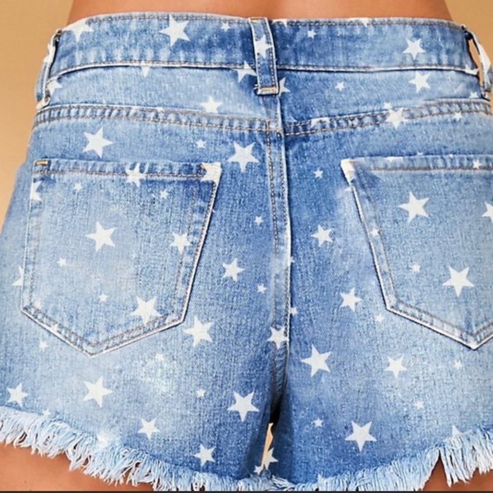 The SKYE Star Print Denim Cut-Off - Picture 3 of 6